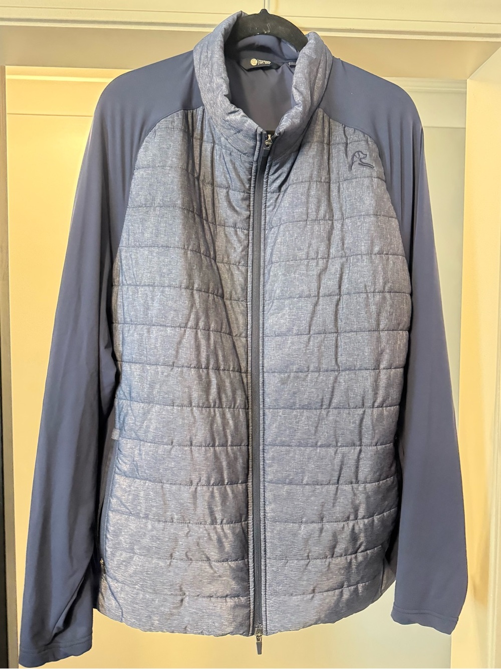 Rhoback Men's Quilted Hybrid Jacket - Blue
